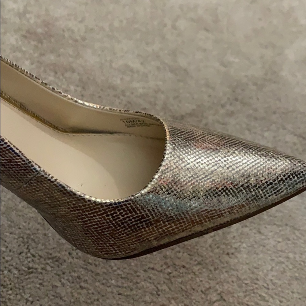 Gold Snake Skin Heels - Picture 5 of 5
